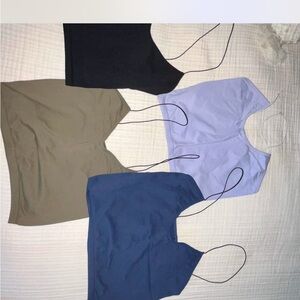 Stylish Women's Tops - Black, Purple, Blue, and green